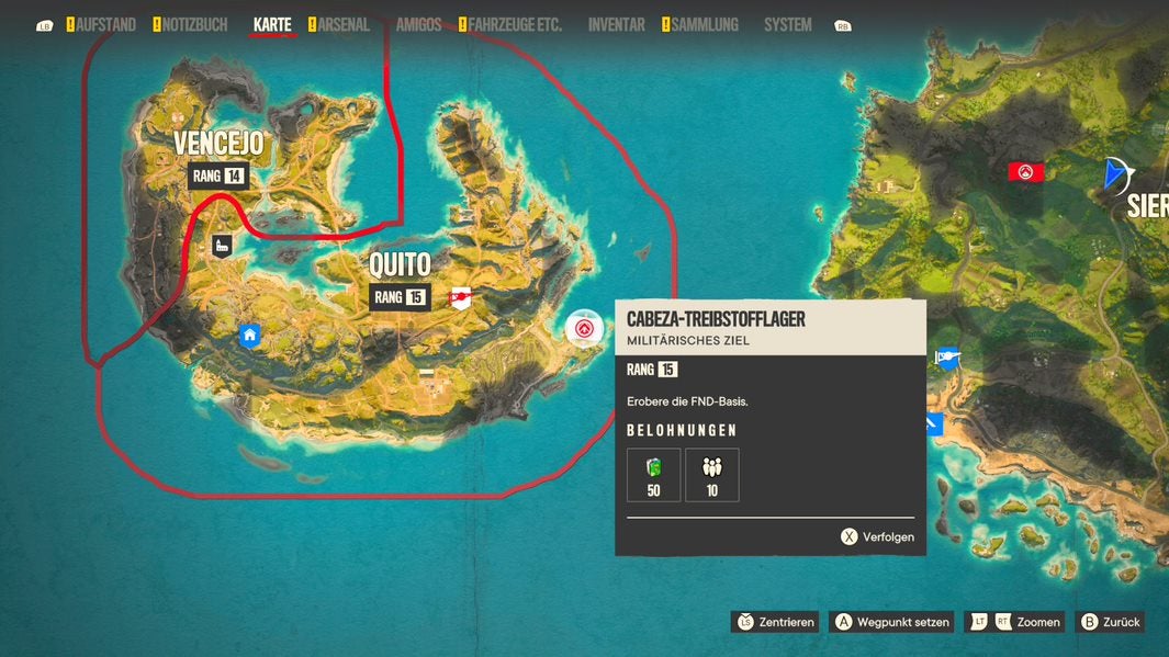 Far Cry 6 Kontrollpunkt Acantilado Agudo Far Cry 6: Militärische Ziele, FND-Basen, Kontrollpunkte, Flaks in El